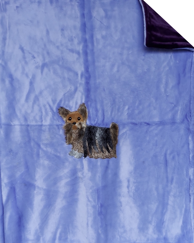 Dog, Yorkie on Lavender 48×58 Special